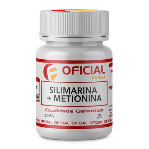 Silimarina 300Mg + Metionina 50Mg 60 Cápsulas