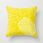 Simple Yellow Pattern Color Printing Série lance fronha sem enchimento