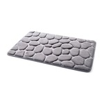 Simples Non-Slip Pebble flanela Banho Bath Rug Foam Pad Mat Chuveiro Pavimento Carpet 40 * 60CM