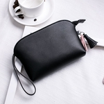 Nova Moda Feminina Pure Color Pu Leather 5.5inch Phone Bag Coin Bag Titular Do Cartão Bolsa