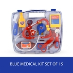 Simulação Toy menina estetoscópio Set Suitcase Medicine Box Pretendl Jogo Doctor Toy