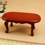 Niceday Simular Madeira Mini Red Table Tea for 01:12 Doll House