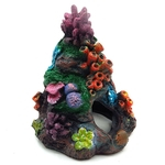 Simular pintado colorido Resina Corallite Fish Tank Paisagismo Aquarium Craft