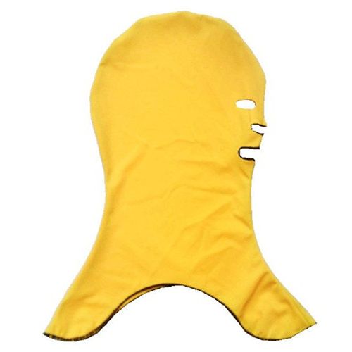 Singol-yoaoo® 1pc Swim Cap Máscara Facial Natação Cap Guarda Chefe Cap Protetor solar Proteja Uv Alguns Bug Mordedura Medusa por Head (Amarelo)