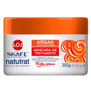 Skafe Naturat SOS Brilho Milagroso - Máscara de Tratamento Argan 350g