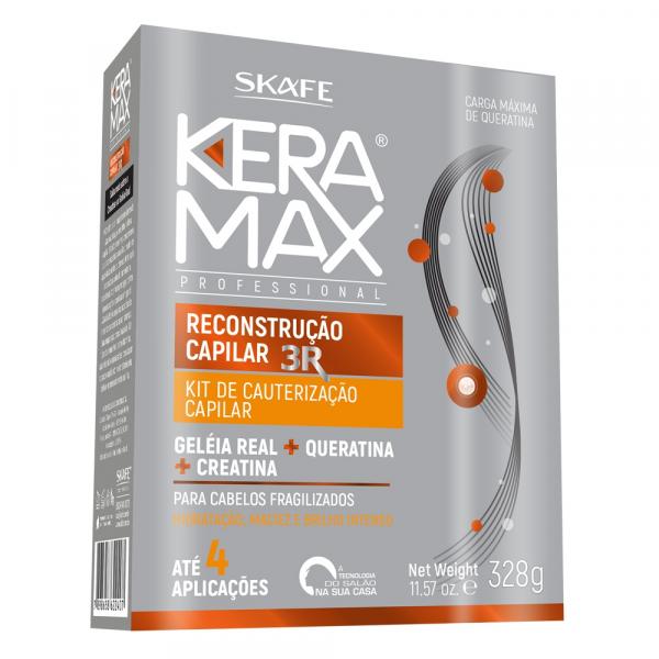 Skafe Reconstrução Capilar 3R Cauterização Kit - Shampoo + Concentrado + Condicionador + Leave-In