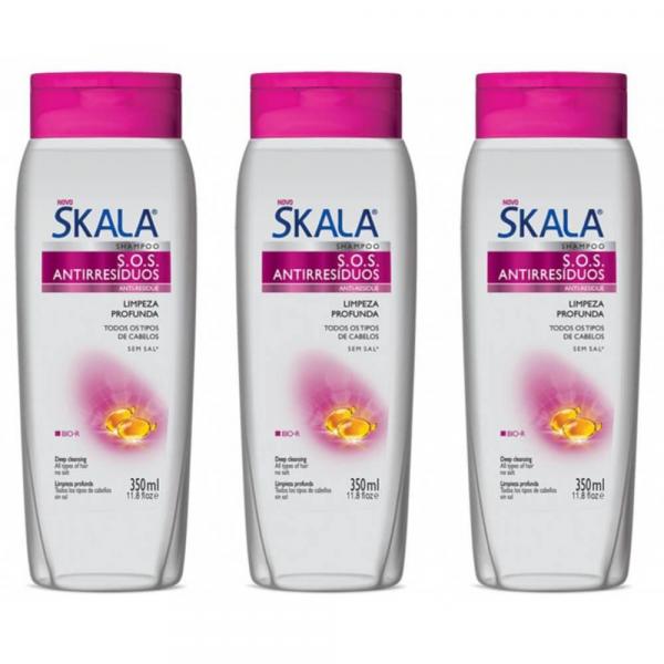 Skala Antirresíduos Shampoo 350ml (Kit C/03)