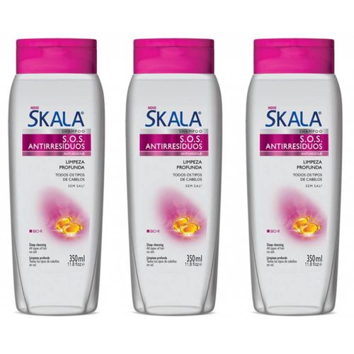 Skala Antirresíduos Shampoo 350ml (kit C/03)