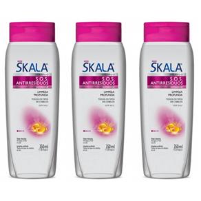Skala Antirresíduos Shampoo 350ml - Kit com 03
