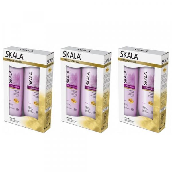 Skala Ceramidas Kit Shampoo + Condicionador 350ml (Kit C/03)