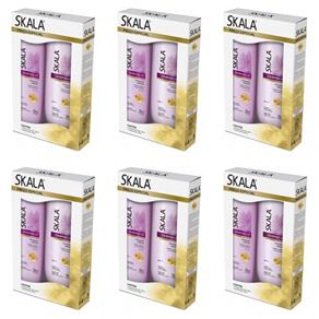 Skala Ceramidas - Kit Shampoo + Condicionador 350ml - Kit com 06