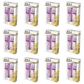 Skala Ceramidas - Kit Shampoo + Condicionador 350ml - Kit com 12