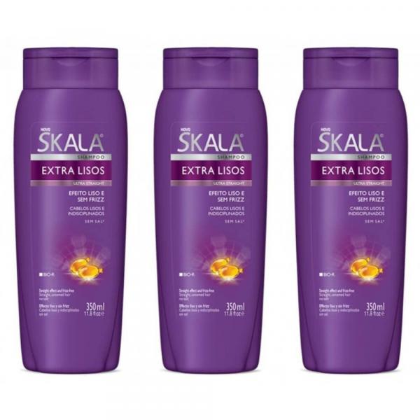 Skala Extra Lisos Shampoo 350ml (kit C/03)
