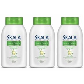 Skala Frescor Natural Loção Hidratante 500ml - Kit com 03