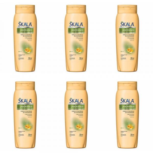 Skala Jaborandi Shampoo S/ Sal 350ml (Kit C/06)