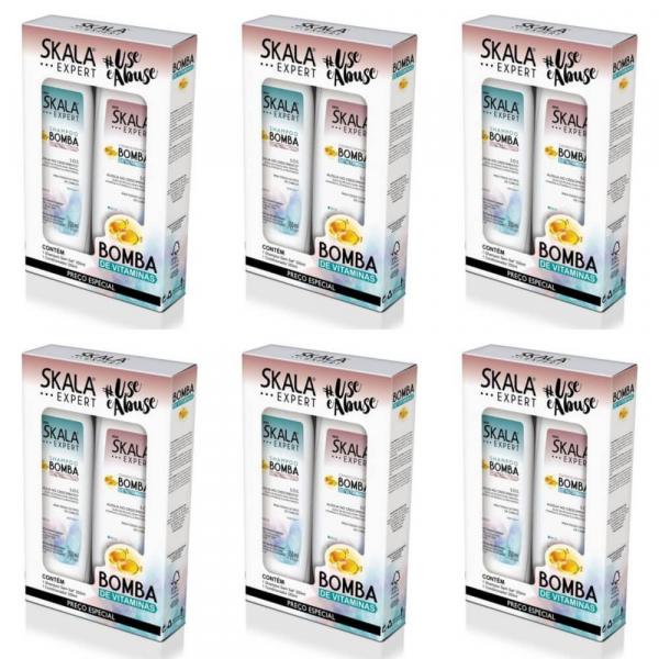 Skala Kit Expert Bomba Shampoo + Condicionador 350ml (Kit C/06)