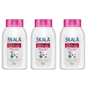 Skala Love Intense Hidratante 500ml - Kit com 03
