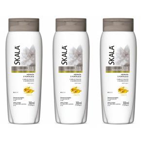 Skala Sos Tutano Fortalecedor Shampoo 350ml - Kit com 03