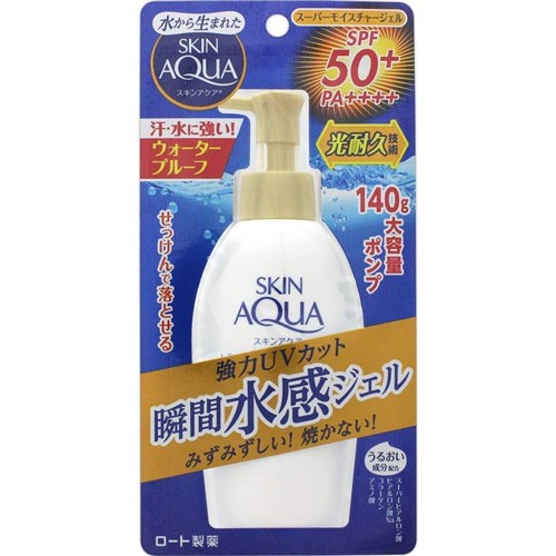 Skin Aqua Super Moisture Gel Pump (SPF 50 + PA ++++) 140 G (CORPO & ROSTO)