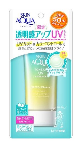 Skin Aqua Tone Up UV Essence Mint Green SPF50 + PA ++++ - 80g