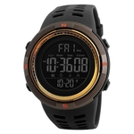 SKMEI Homens Sports relógios de contagem regressiva Double Time Alarm Chrono Relógios de pulso digitais