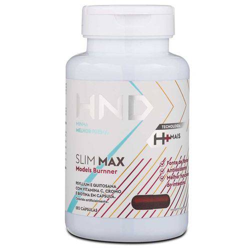 SLIM MAX HND - Capsulas Emagrecedoras e Inibidoras de Apetite Hinode 120 Capsulas