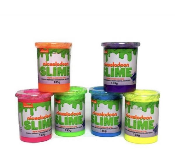 Slime Nickelodeon Cores 135g com aroma Asca Toys cores diversas 1 UNIDADE