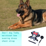 Small Dog Vest-style Leash Bow Vestido Peito Dog Strap Pet Acess¨®rios