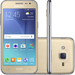 Tamanhos, Medidas e Dimensões do produto Smartphone Samsung Galaxy J2 Duos Dual Chip Android Tela 4.7" 8GB 4G Wi-Fi Câmera 5MP TV Digital - Dourado