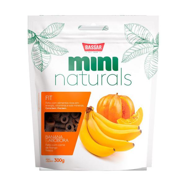 Snack Bassar Mini Naturals para Cães Banana - 300g