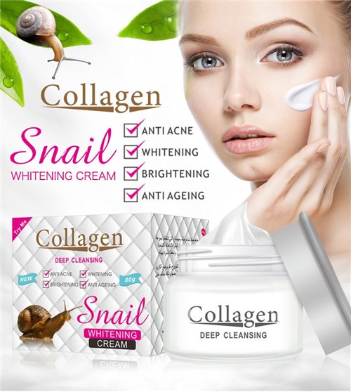 Snail Máscara de Colágeno Hidratante Anti-Envelhecimento Anti-Rugas Cr...