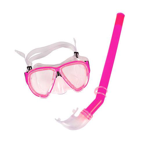 Snorkel Belfix com Máscara Premium Rosa 39700