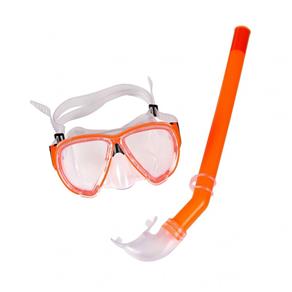 Snorkel com Máscara Premium Laranja Belfix - Laranja - Único