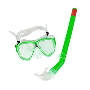 Snorkel com Máscara Premium Verde Belfix 3970 - Único - Verde