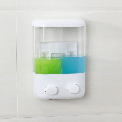 Soap principal dobro Sanitizer Shampoo Dispenser com Otário para Banho Banheiro Chuveiro