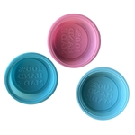 Soap Silicone Handmade reutilizável Mold DIY Rodada Sabões Moldes para Micro-ondas, Forno, Frigorífico cor aleatória