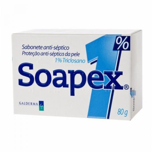 Soapex 1 % Triclosano 1 % Sabonete 80 G - Galderma Brasil