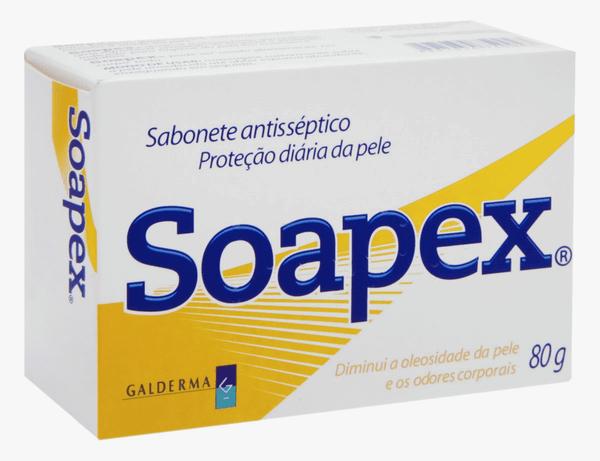 Soapex Sabonete Antisséptico Proteção Diária 80g - Galderma