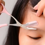 Sobrancelha Tesoura Trimmer com remoção Comb Mulheres cabelo Grooming ferramenta Shaping cosmetic applicator