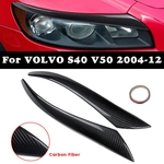 Sobrancelhas de farol de fibra de carbono Sobrancelhas Sobrancelhas Capas para VOLVO S40 V50 |