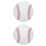 Soft Baseballs, 2 Pieces PU Elastic Soft Padding Trainning Wear Resistant Base Ball Batting Practice Softball Alloy Bat Hit