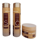 Soft Pós-Química Kit Softhair Shampoo Condicionador e Máscara