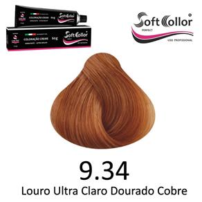 SOFTCOLLOR Perfect Formulated In Italy - Coloração Profissional - 9.34 LOURO ULTRA CLARO DOURADO COBRE