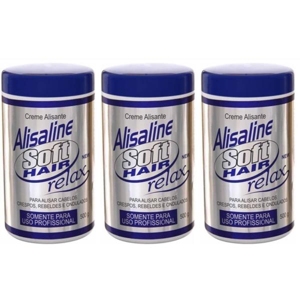 Softhair Alisaline Relax Creme Alisante 500g (Kit C/03) - Soft Hair