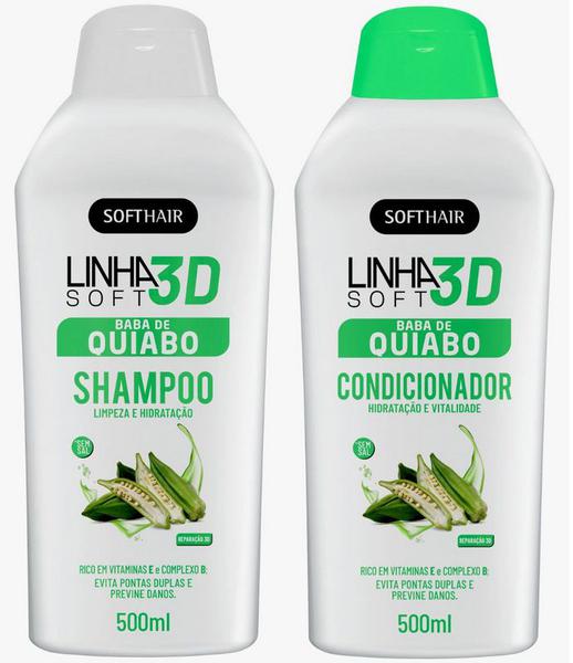 Softhair Baba de Quiabo Shampoo e Condicionador Linha 3D Line Soft - Soft Hair