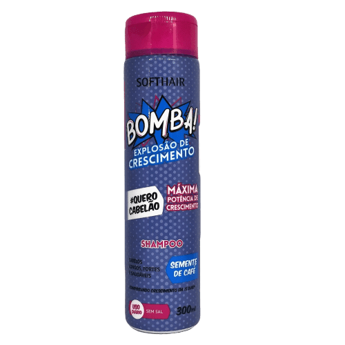 Softhair Bomba! Explosão de Crescimento Shampoo - 300Ml