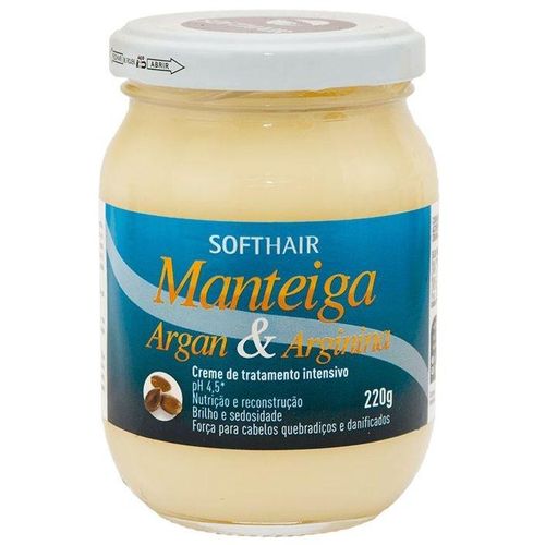 Softhair Manteiga de Argan e Arginina 220g