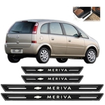 Soleira Premium GM Meriva 2002 a 2012 4 Peças Preto sp096