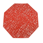 Solid Color Octagon oco Out isolamento térmico antiderrapante Placemat para Coaster Restaurante