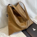 Solid Color Ombro Grande Capacidade Couro Moda Mulheres do saco Messenger Bag